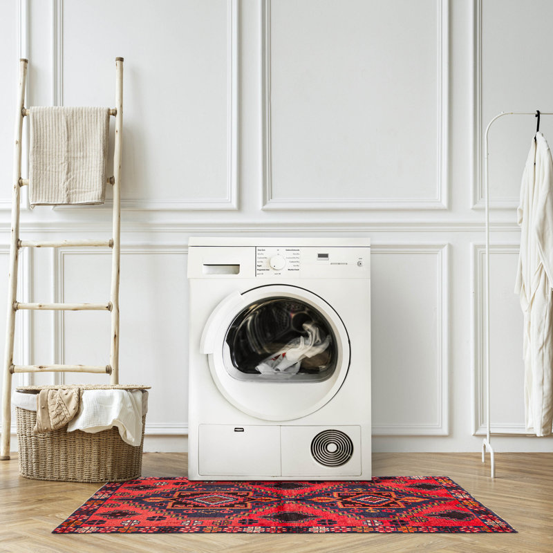 Rizbaft Red Rug 3'7" x 6'4"
