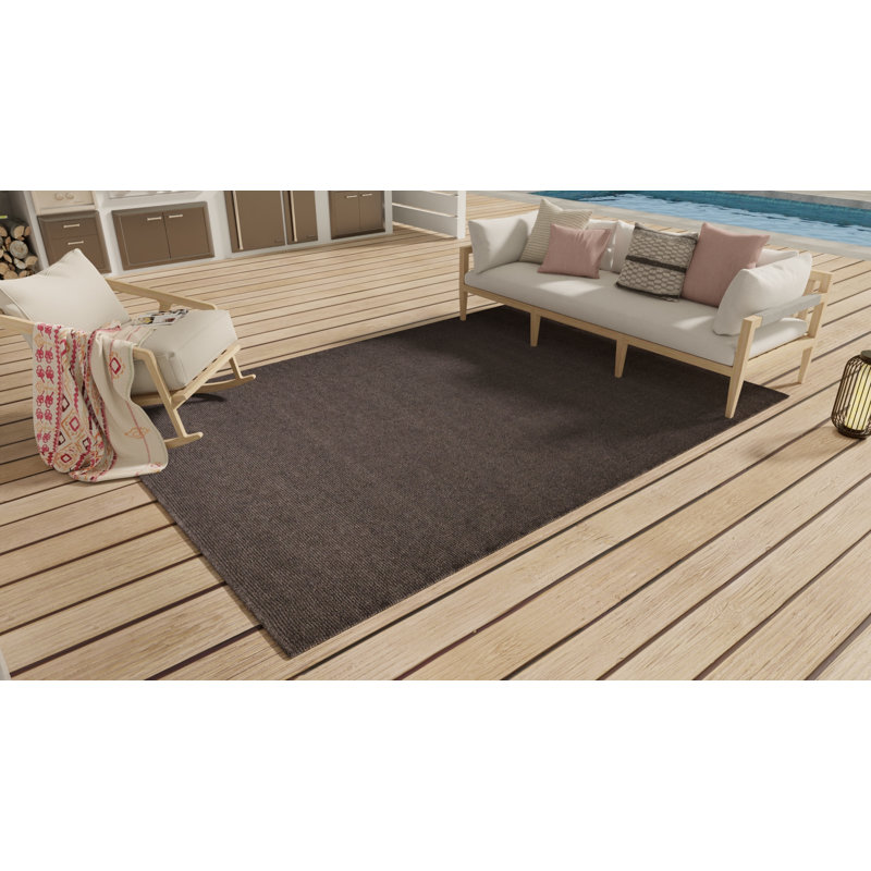 Theo Flatweave Indoor/Outdoor Area Rug, Rectangle 9' x 12'