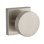 Contemporary Passage Door Knob with Contemporary Square Rose