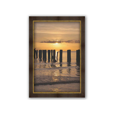 Naples Old Pier by Kelly Wade. Paper Print - Mounted & Framed with Clear Acrylic