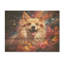 Poméranie ludique - Art mural en bois de chien sur bois de pin naturel-878876911