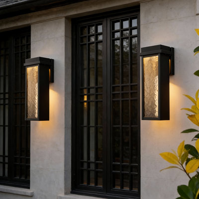 15'' Dusk To Dawn LED Wall Light, Aluminum Sconce Light For Outdoor