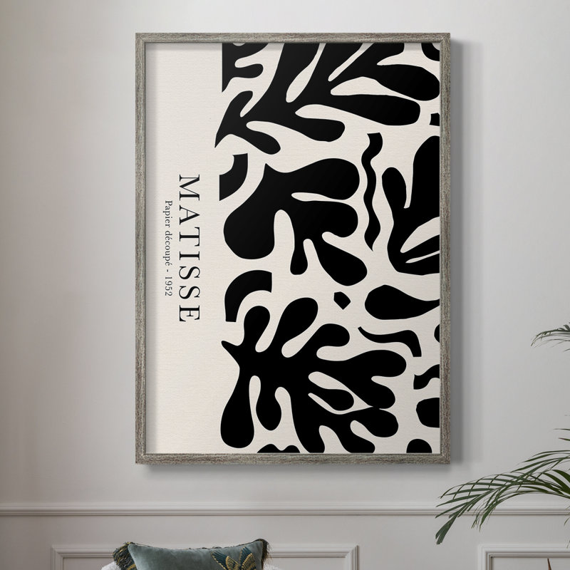 Matisse CCLXII, reproduction encadrée - bois massif, Argent rétro, H 30 po x l 24 po