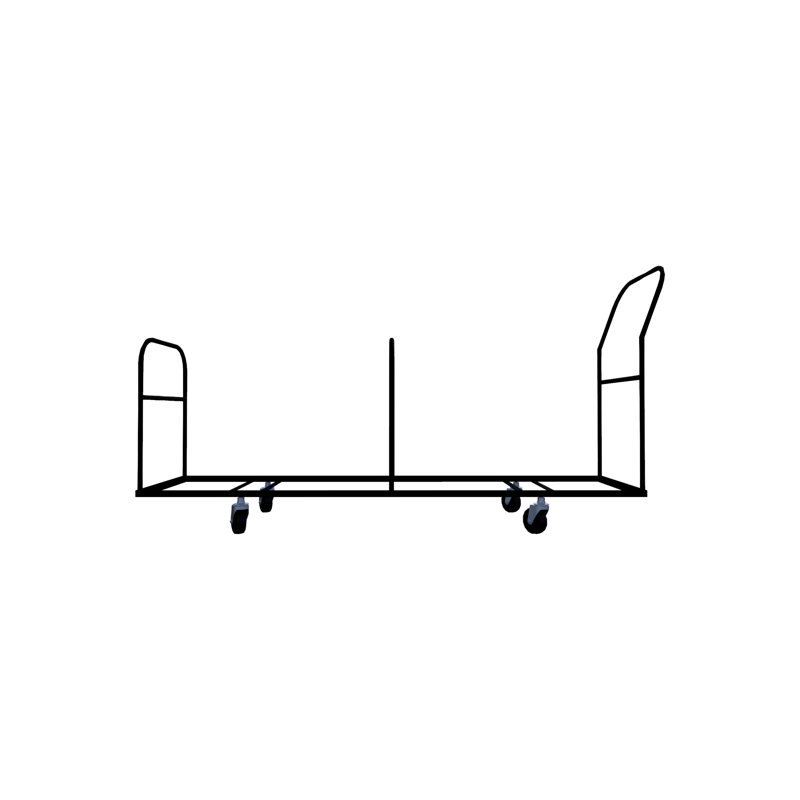  Folding Chair Cart, 40" H x 75.5" W x 19.25" D