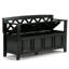 Banc de rangement pour hall d'entrée en bois massif-1242361701