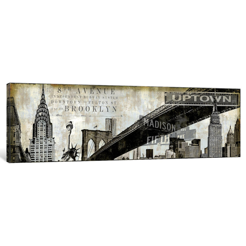 « ny perspectives », impression sur toile, H 16 po x l 48 po x P 1,5 po