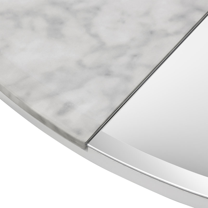 Ashe Flat Wall Mirror, White