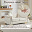 Élégant canapé en velours au design compact Chesterfield, parfait pour la maison