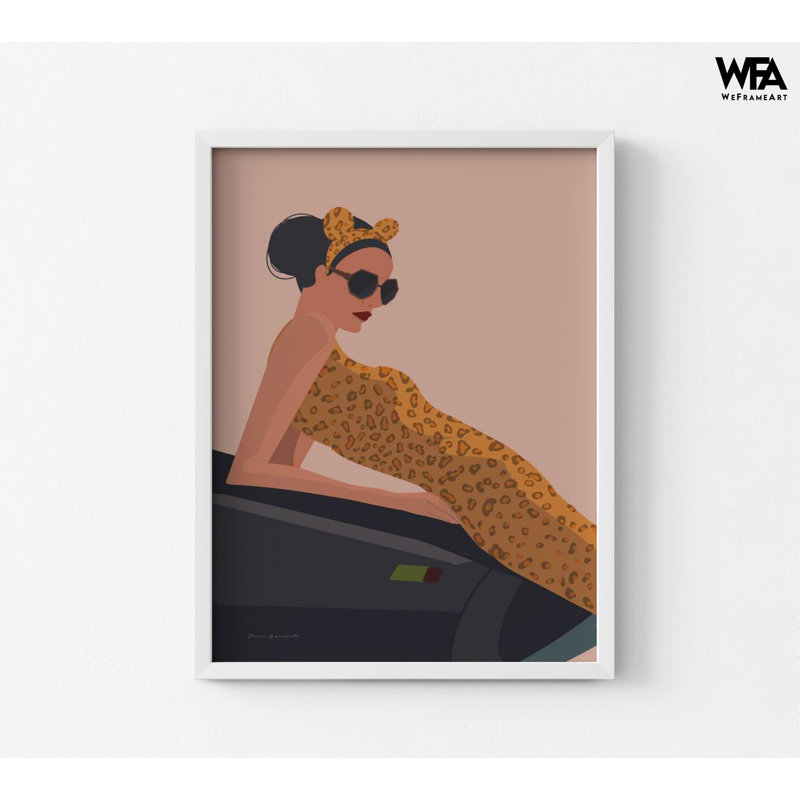 «Gorgeous Wild I» par Omar Escalante, reproduction d'illustration à imprimé animalier, affiche de guépard, H 30 po x l 40 po