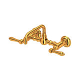 Acqui Wall Mount Bridge Lavatory Faucet With U-Spout