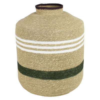 Medina Urn, Wide, Seagrass