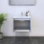 Meuble-lavabo flottant 60 po 23,6 po Capri