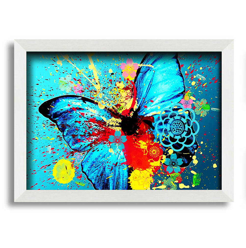 Schmetterling Splash Gerahmter Druck Wandkunst