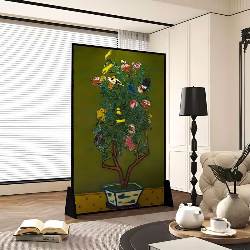 Paravent en pot, 70.87" H x 39.37" W x 1.57" D