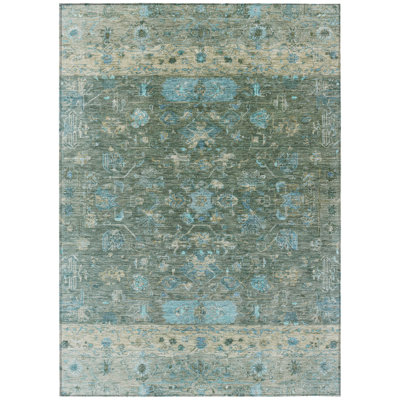 Machine Washable Indoor/Outdoor Chantille ACN2323 Global Rug