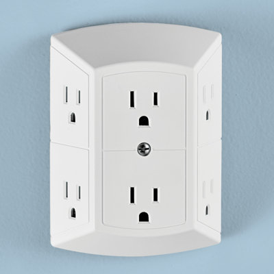 6 Outlet Multi-Plug Wall Power Strip