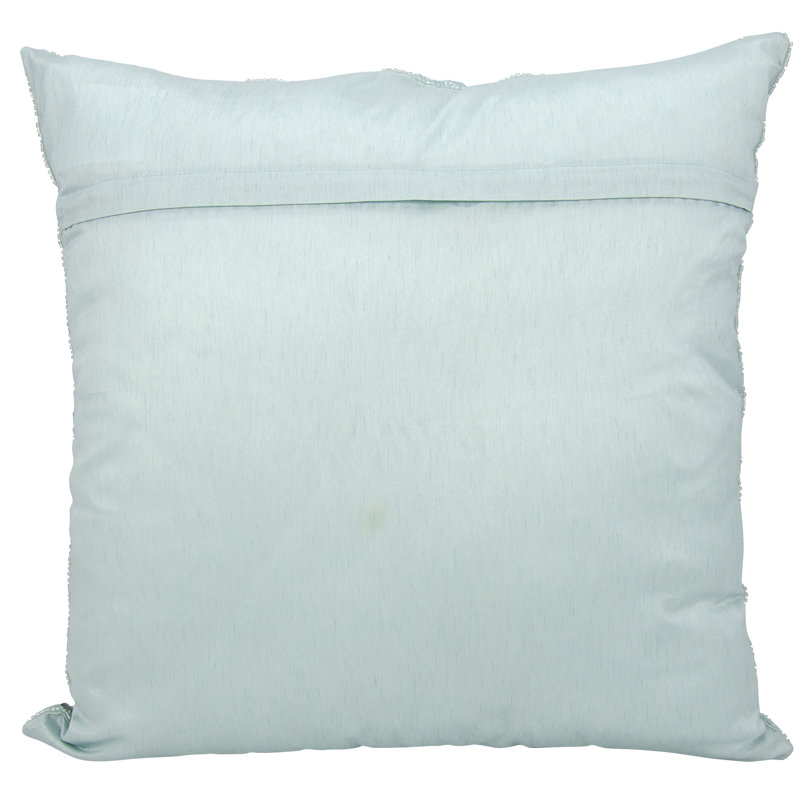 Lavender Sequined Embroidered Square Throw Pillow Set