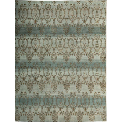 Himalayan Ikat Area Rug in Gray
