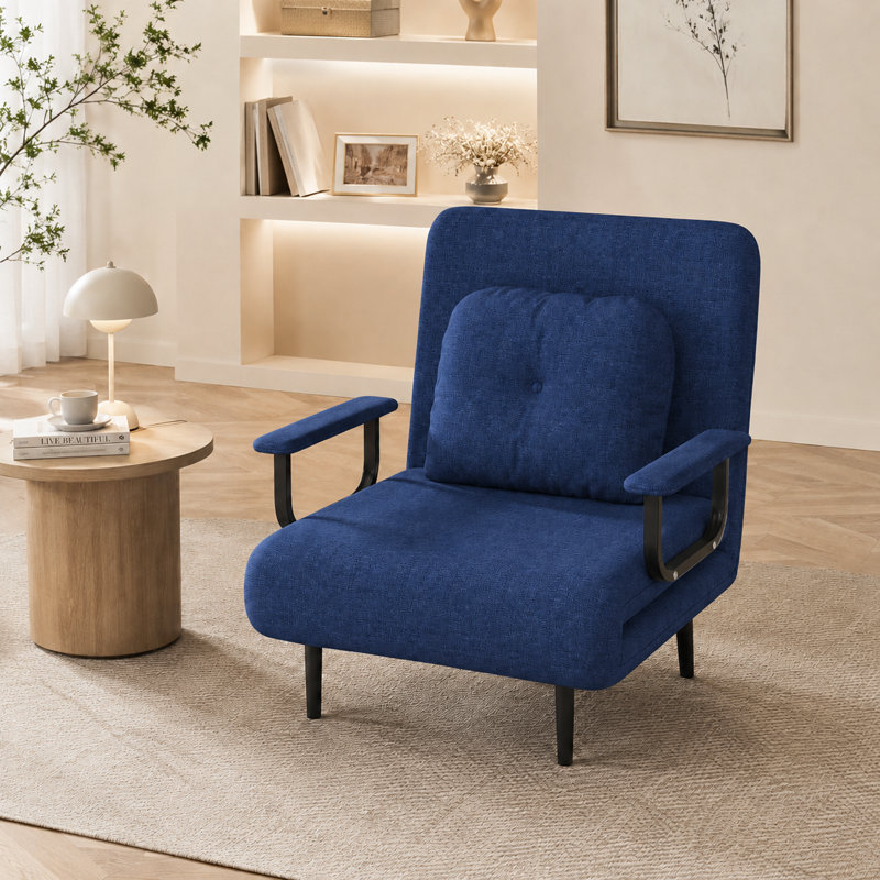 Canapé-lit pliant 46 po 5-en-1, causeuse convertible 5-en-1, dossier réglable à 5 positions avec canapé-lit pliant, canapé-lit peu encombrant pour le salon, la chambre à coucher et le bureau