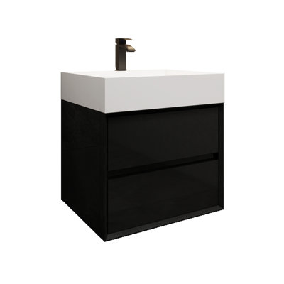 Albizu 24" Wall-Mounted Single Bathroom Vanity