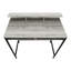 Bureau d'ordinateur, bureau personnel, debout, tablettes de rangement, L 48 po, travail, ordinateur portable, métal noir, contemporain, moderne-453345451