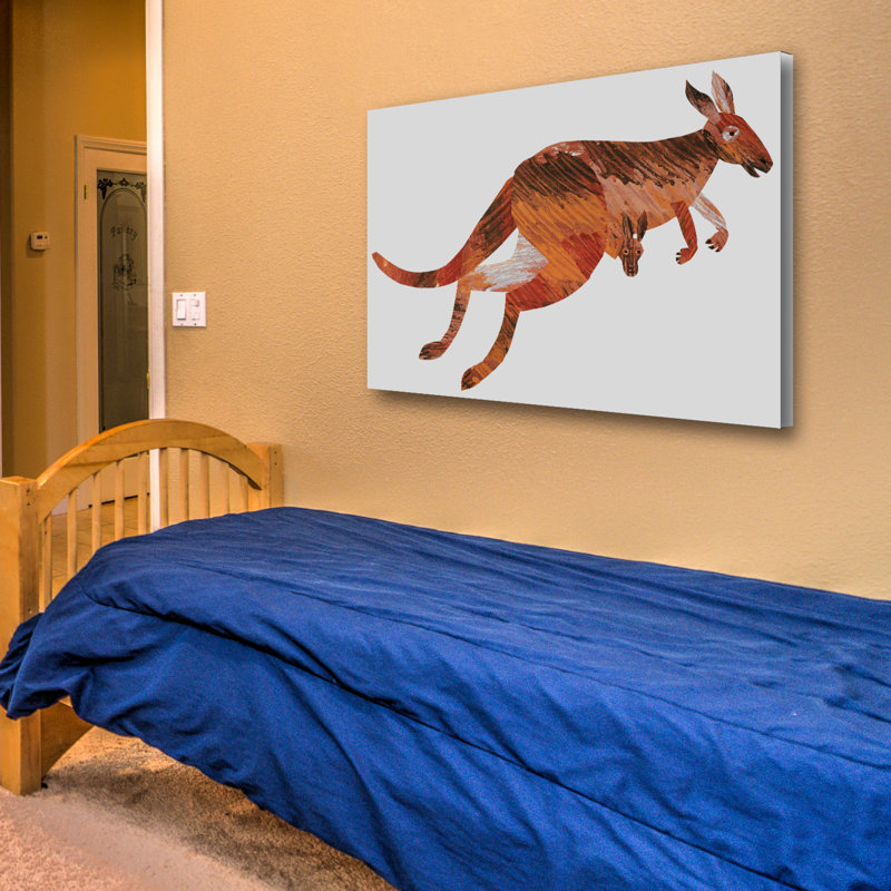 Abc Kangaroo - Painting on Canvas, 30cm H x 45cm W
