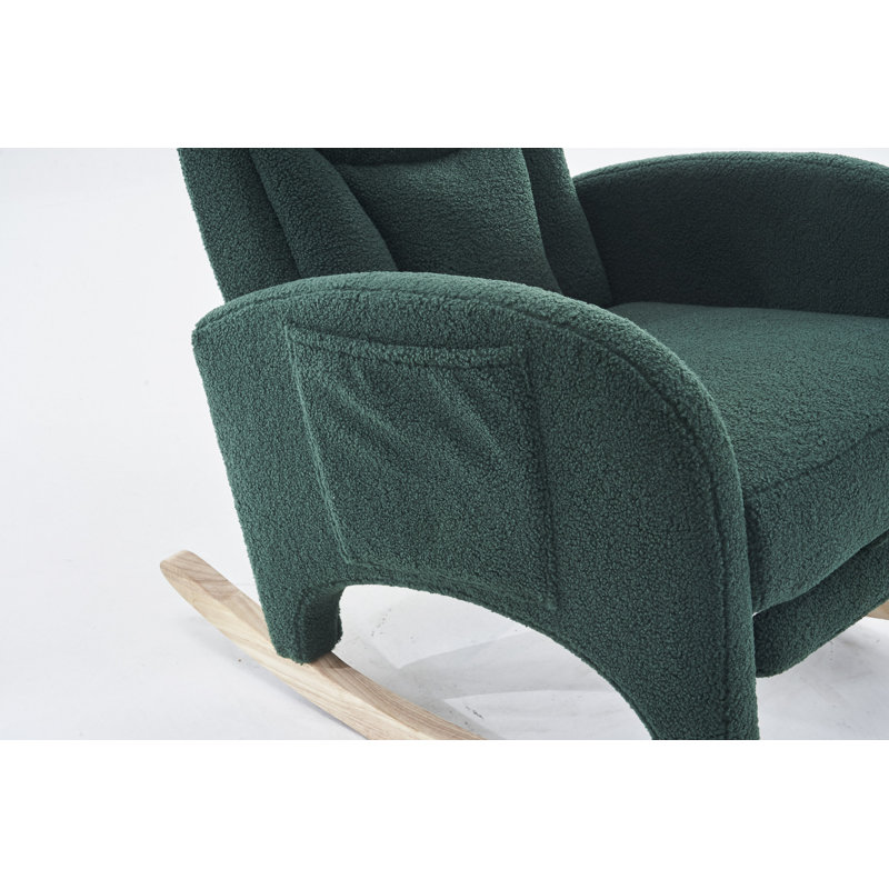 Chaise berçante Teddy, Vert