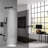 Luxury Matte Black Shower System - 10 Inch Square Bathroom Rain Mixer With Nozzle For Easy Clean Wall Mounted Cleaning-124583809