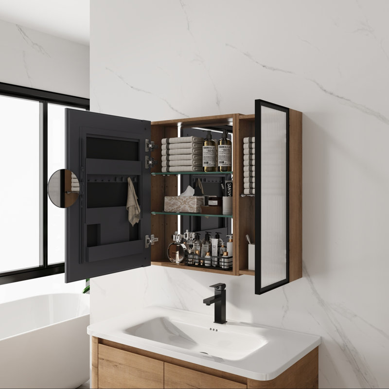 Bathroom Mirror Cabinet with Storage