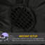 Amettes 5FT Long Halloween Inflatable Spider Hanging Giant Spider