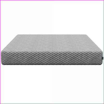 Mattresses: Diamond Greyson 8'' Medium Queen Cool Gel Memory Foam Mattress, Greenguard Gold, Made in USA | Light Gray | All-Foam
