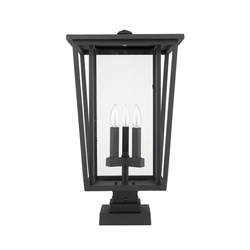 Luminaire suspendu à 3 lumières Amreet, Noir