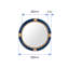 Miroir rond en rotin-22484425
