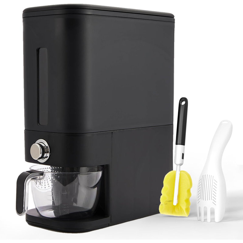 Rice Dispenser 25 lbs I Rice Storage Container 25 lbs with Sponge
