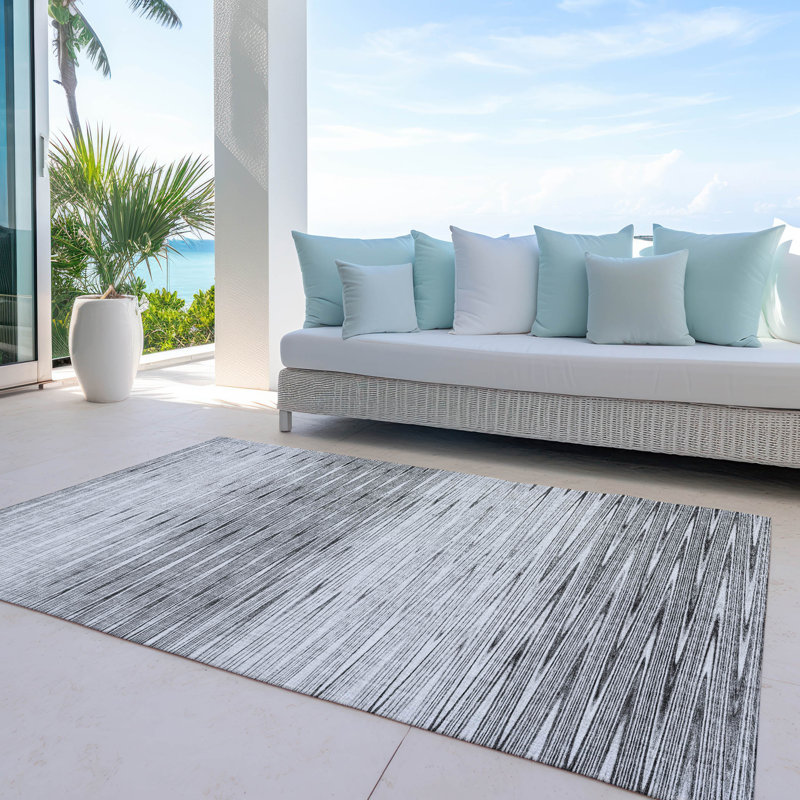 Tapis intérieur / extérieur Leis avec envers antidérapant, Rectangle 5 pi x 7 pi 6 po