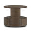 Table de bout cylindrique en bois massif avec rangement Janielle-21806323