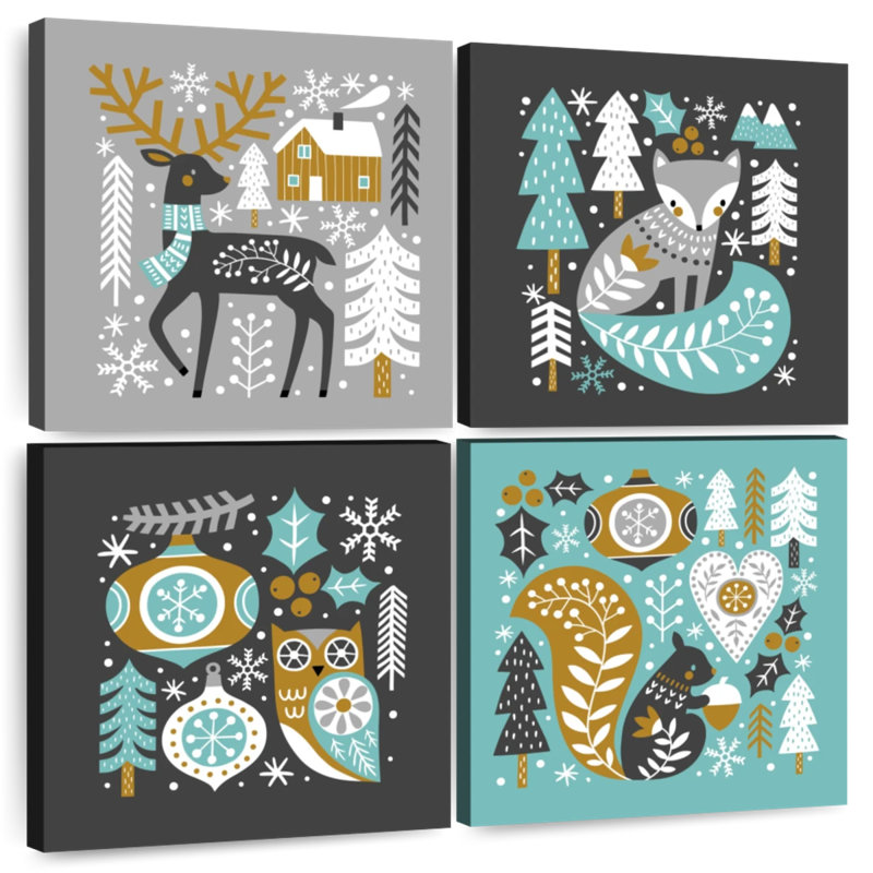 Animaux de Noël scandinaves Lelend, H 18 po x l 18 po