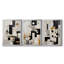 ABSTRACT Series CCCCLXXI - Toile tendue avec châssis sur mesure - 3 pièces