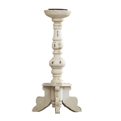 Herefordshire 20'' H Wood Tabletop Candlestick