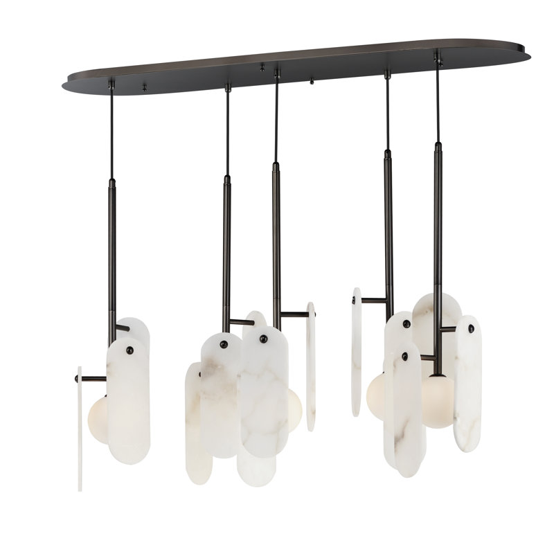 Megalith 5 - Light Pendant, Gunmetal, Light Brown