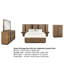 Ensemble de chambre à coucher avec lit de rangement cannelé 6 pièces Reon-114565882