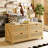 Rattan Wooden Coffee Table, 4 Drawers Cocktail Table With Storage-1982473441-1981475550