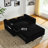 54" Pull-Out Sleeper Sofa Bed Double Seat Recliner Sofa Bed With Armrests With Storage And Side Pockets-1658725206
