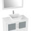 Ensemble de meuble-lavabo simple avec miroir -27042727-116868047