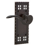 Craftsman Plate Privacy (Bed & Bath) with Manor Lever