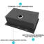 Évier encastré en acier inoxydable 33 po x 22 po - calibre 16 T304. Fonction. Drain insonorisé et fluide. Ensemble complet d'accessoires inclus. Drainage sans effort. Double