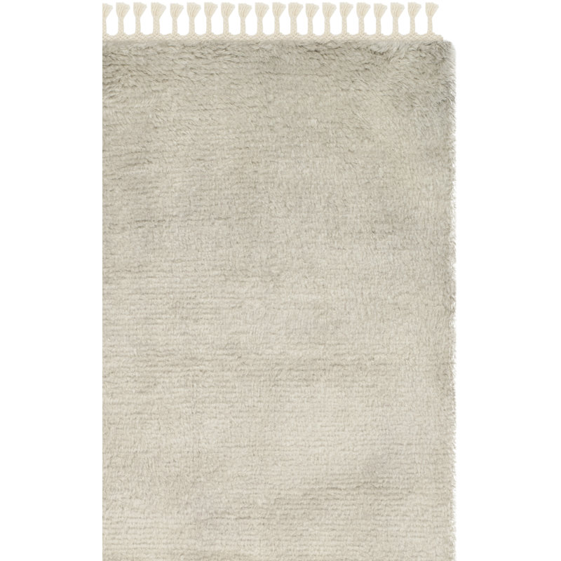 Janis Hand Knotted New Zealand Wool Solid Color Rug, Runner 2'3" x 8'