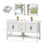 Meuble-lavabo 60 po avec lavabo supérieur, 2 armoires à miroir, 2 robinets et 2 bonde escamotable-511938136-515719158