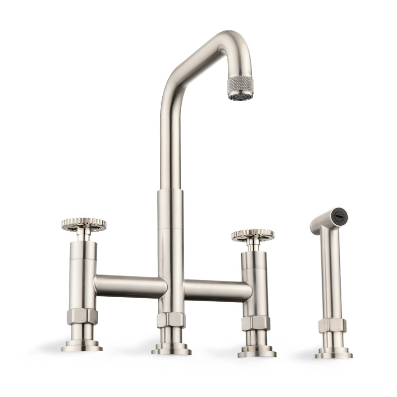 DORNBERG Pull Out Kitchen Faucet, Brushed Nickel