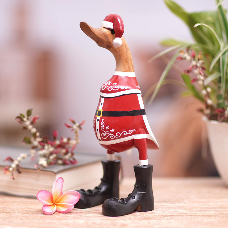 Figurine en bois de teck et bambou The Holiday Aisle®